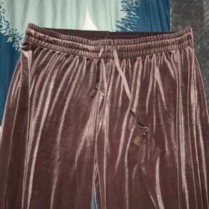 Dusty rose velvet pants